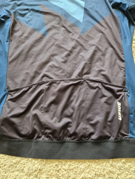 USWE Skarp Gravel Jersey Mens XL Full Zip Cycling Moonlite Ocean - Picture 7 of 12